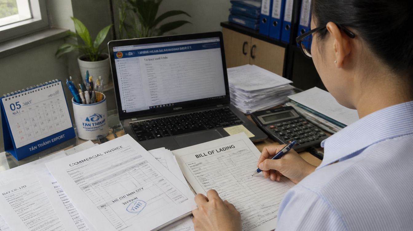 Văn phòng xử lý chứng từ (ảnh minh họa)