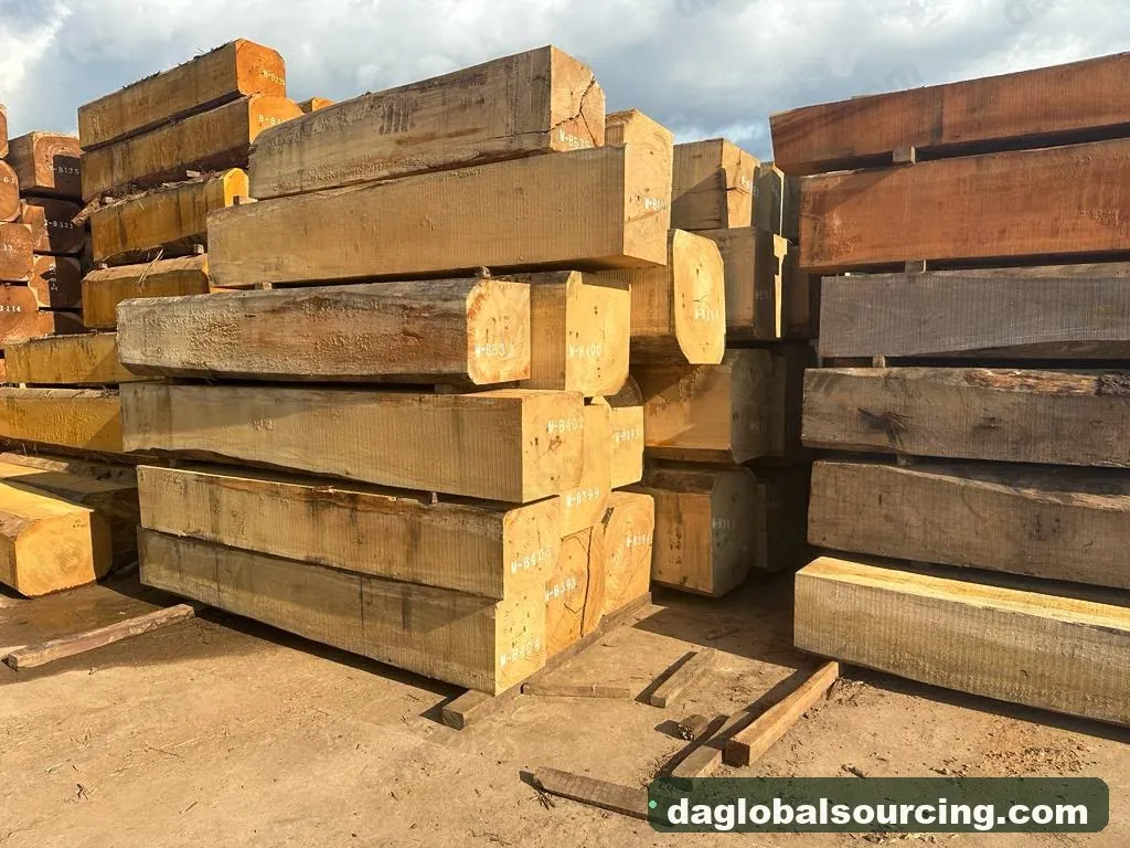 Iroko logs from Nigeria — goods a Vietnam buyer wants