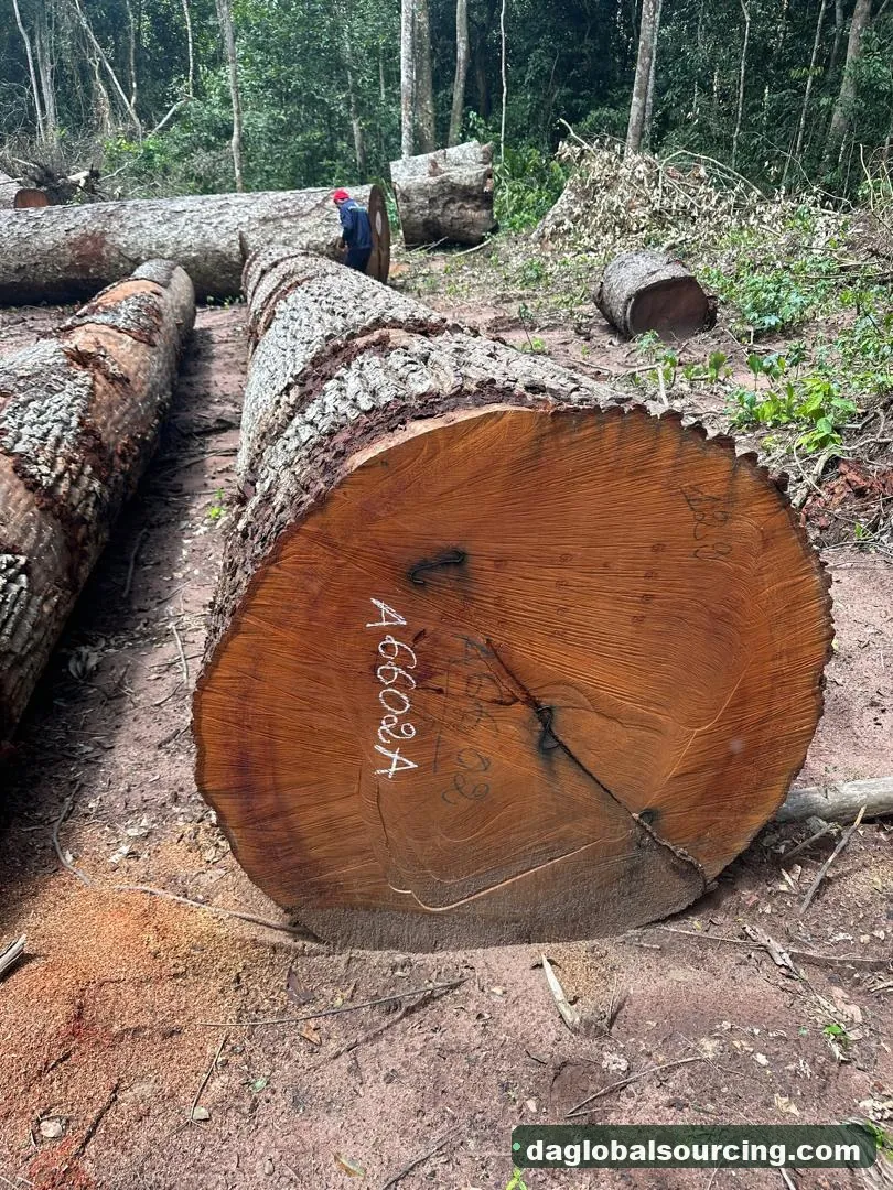 Mukulungu logs from Central African Republic — goods a Vietnam buyer wants