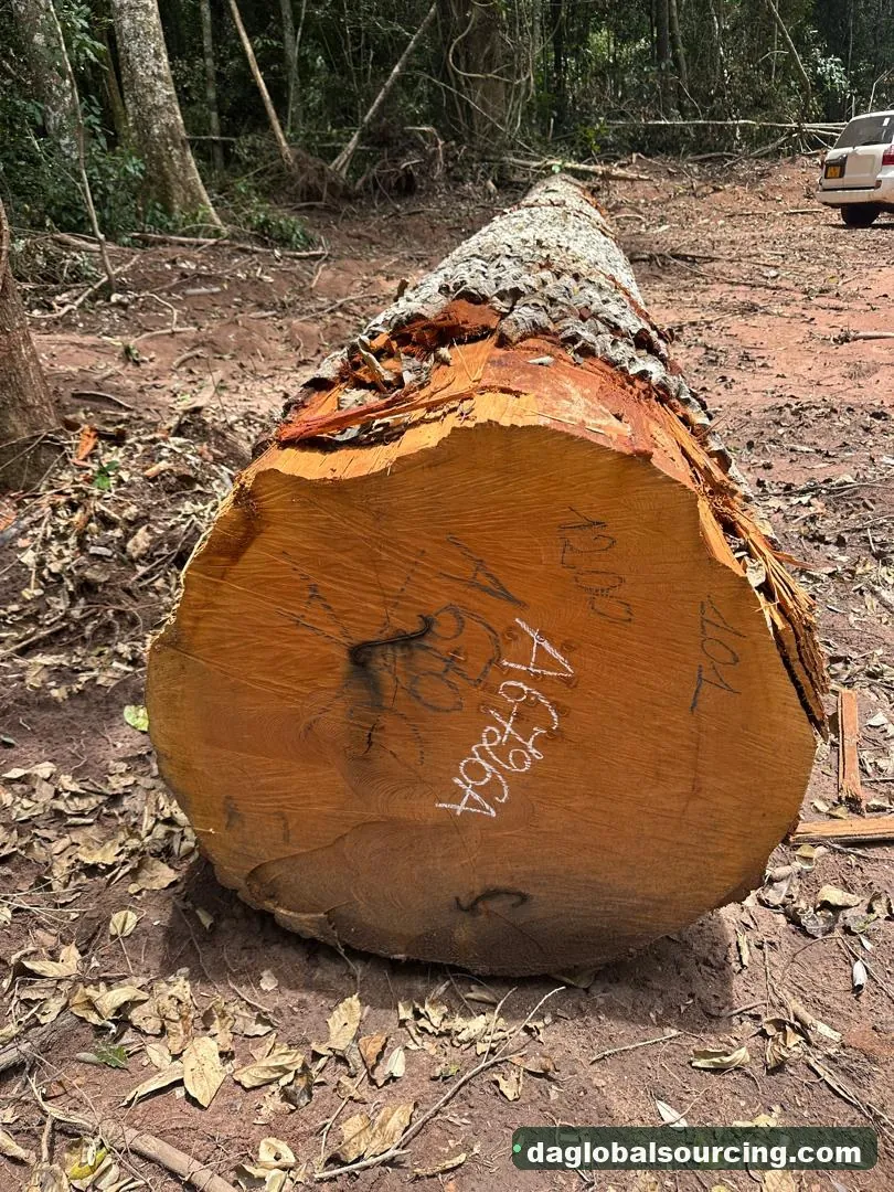 Mukulungu logs from Congo — goods a Vietnam buyer wants