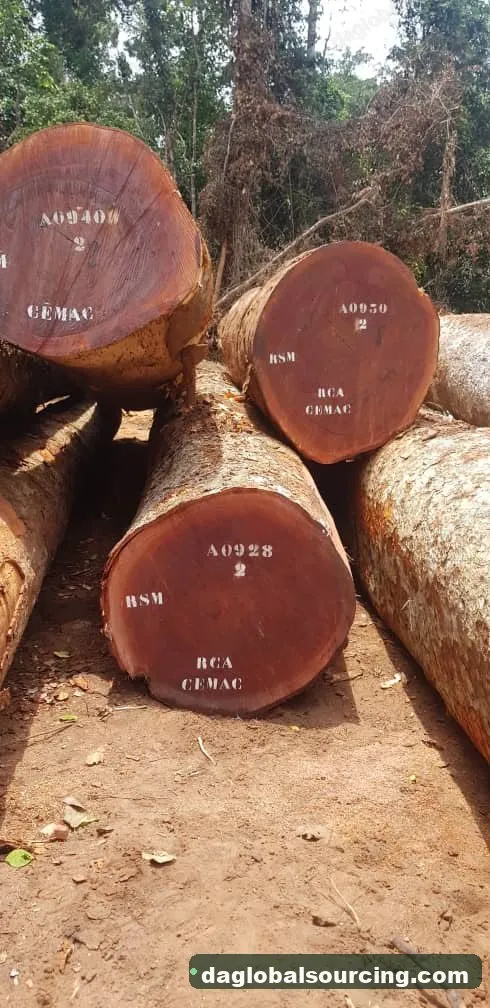 Sapelli (Sapele) logs from Central African Republic — goods a Vietnam buyer wants
