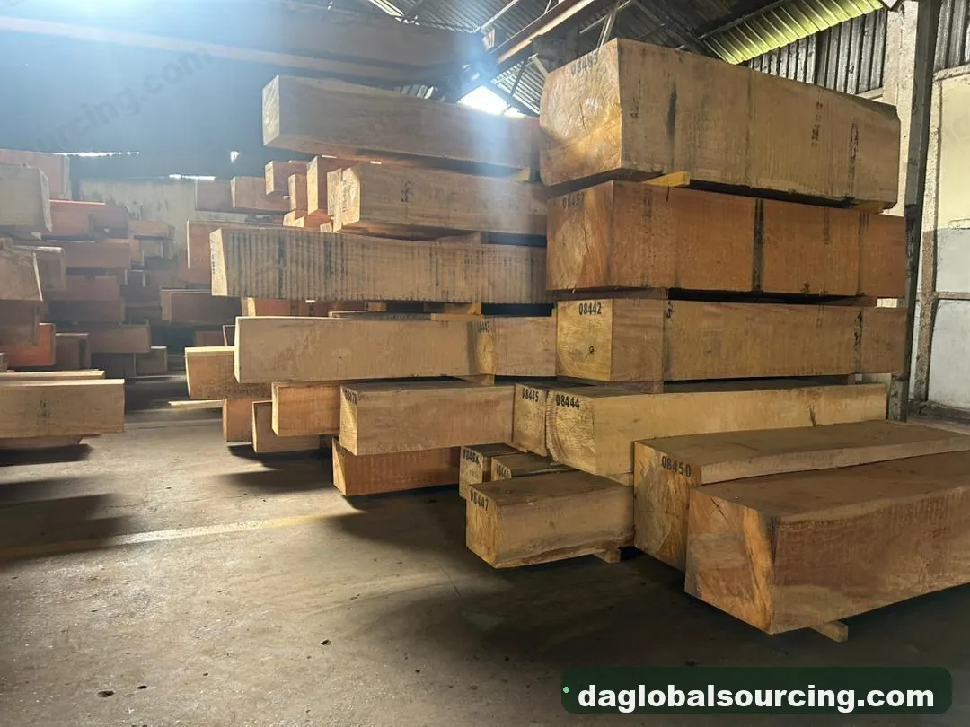 Tali (Ironwood) squared from Cameroon — goods a Vietnam buyer wants