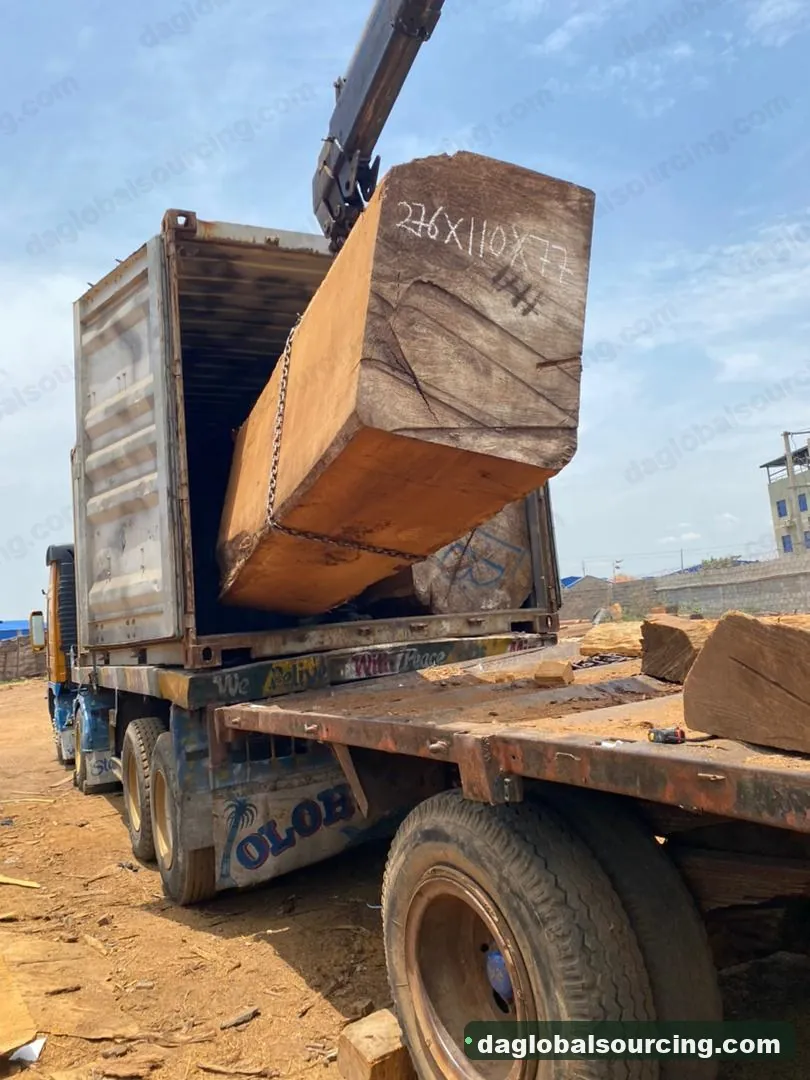 Iroko squared from Congo — goods a Vietnam buyer wants