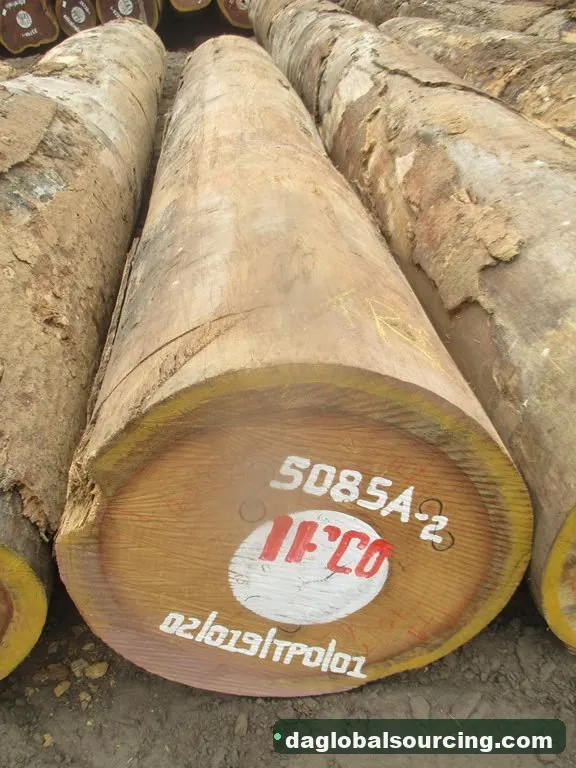 Bilinga logs from Congo — goods a Vietnam buyer wants