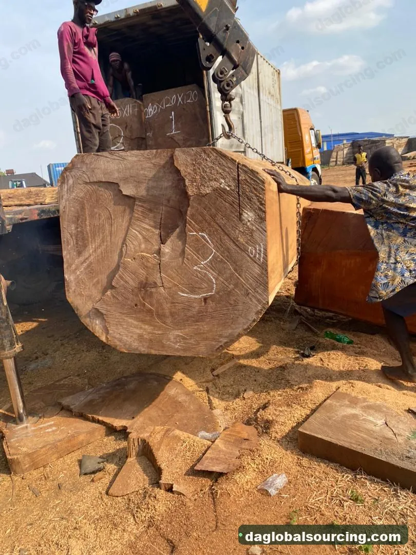 Iroko timber from Cameroon — goods a Vietnam buyer wants
