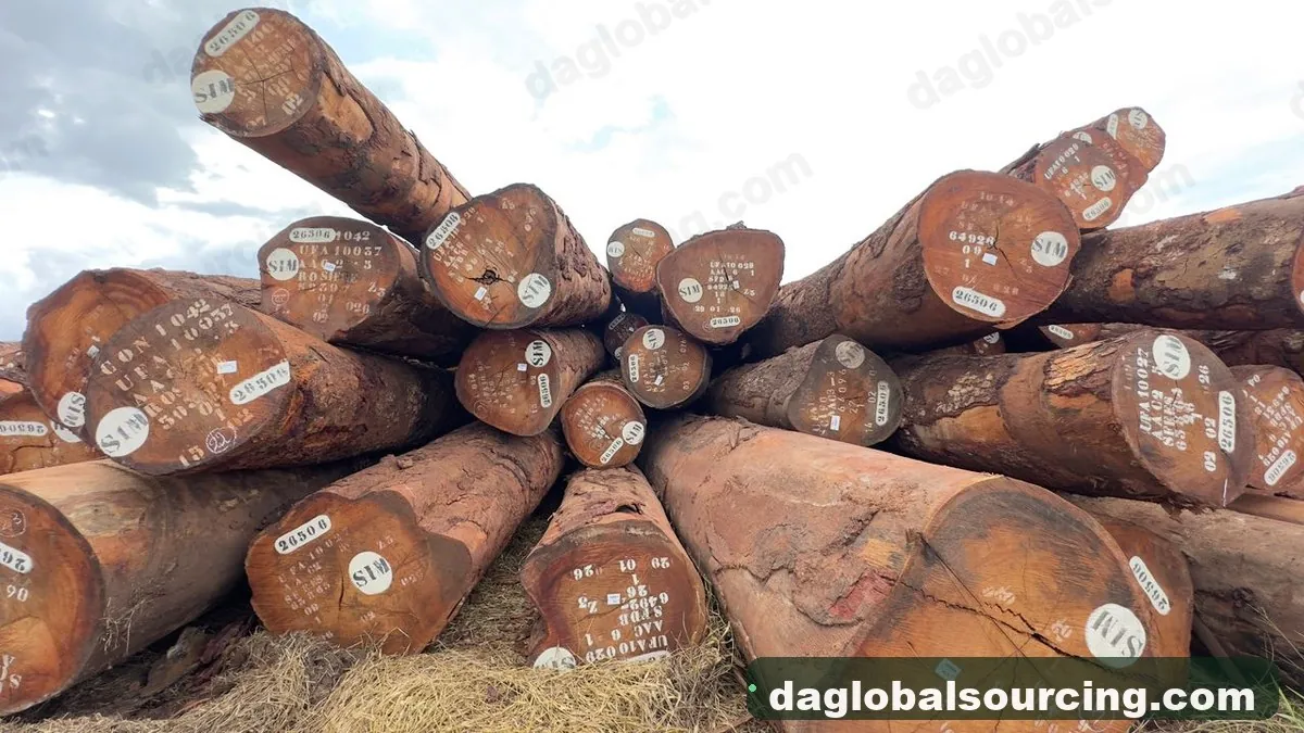 Okan timber from Cameroon — goods a Vietnam buyer wants