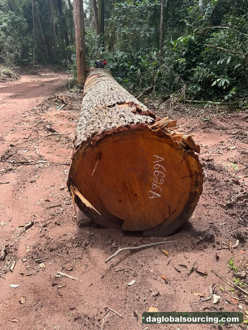 Mukulungu logs from Congo — goods a Vietnam buyer wants