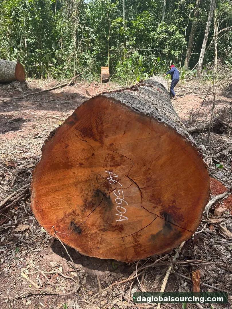 Mukulungu logs from Congo — goods a Vietnam buyer wants