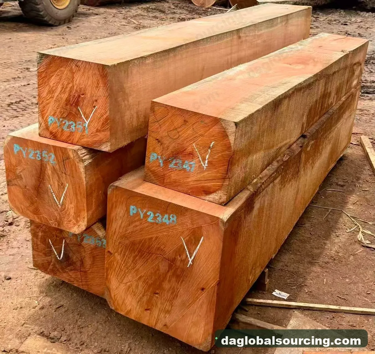 Doussie (Afzelia) squared from Cameroon — goods a Vietnam buyer wants