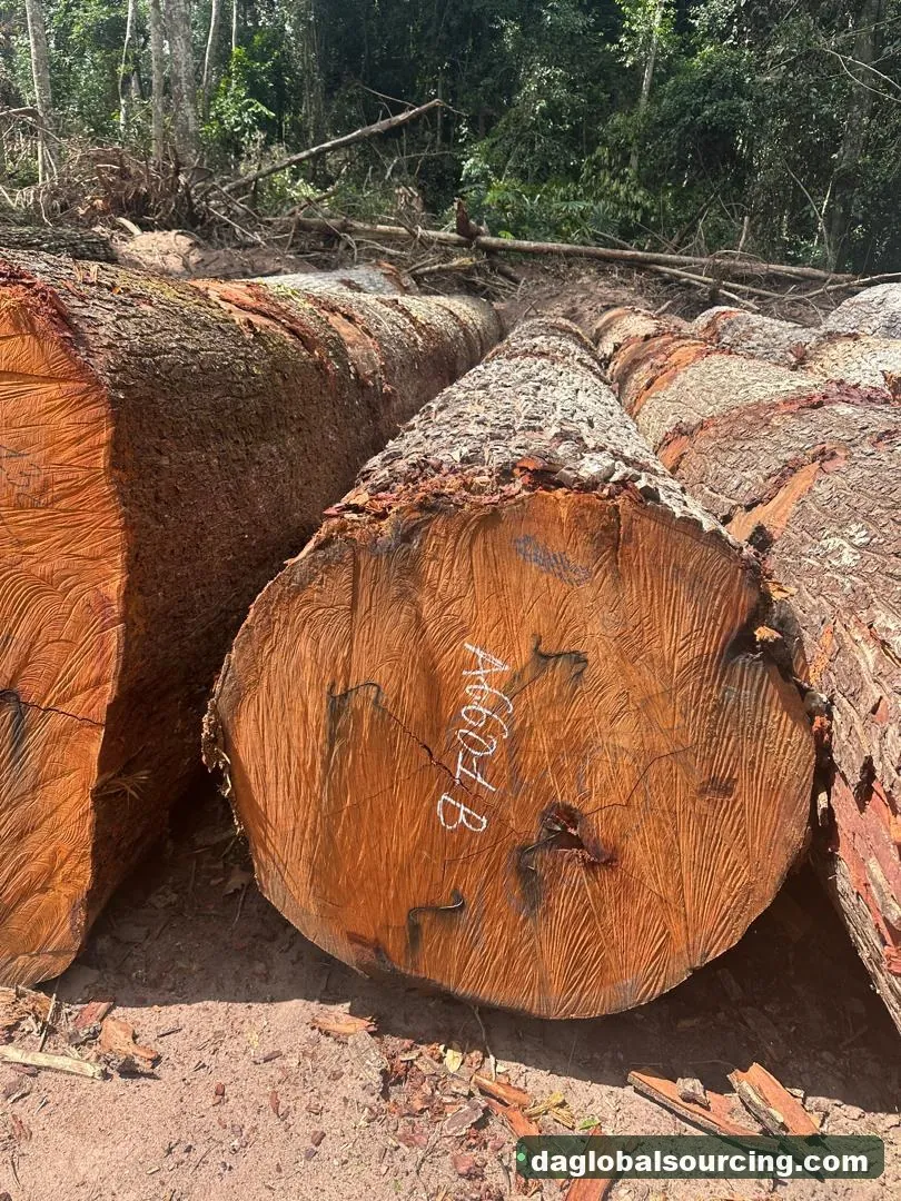 Mukulungu logs from Congo — goods a Vietnam buyer wants