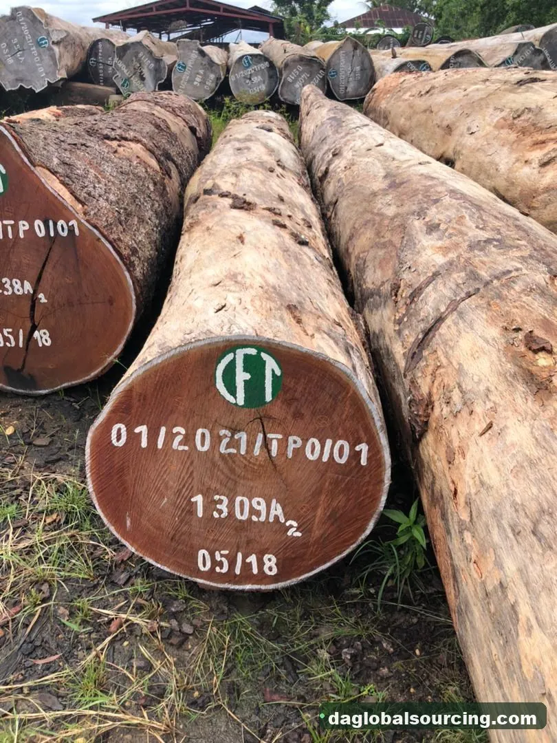 Tali (Ironwood) logs from Cameroon — goods a Vietnam buyer wants