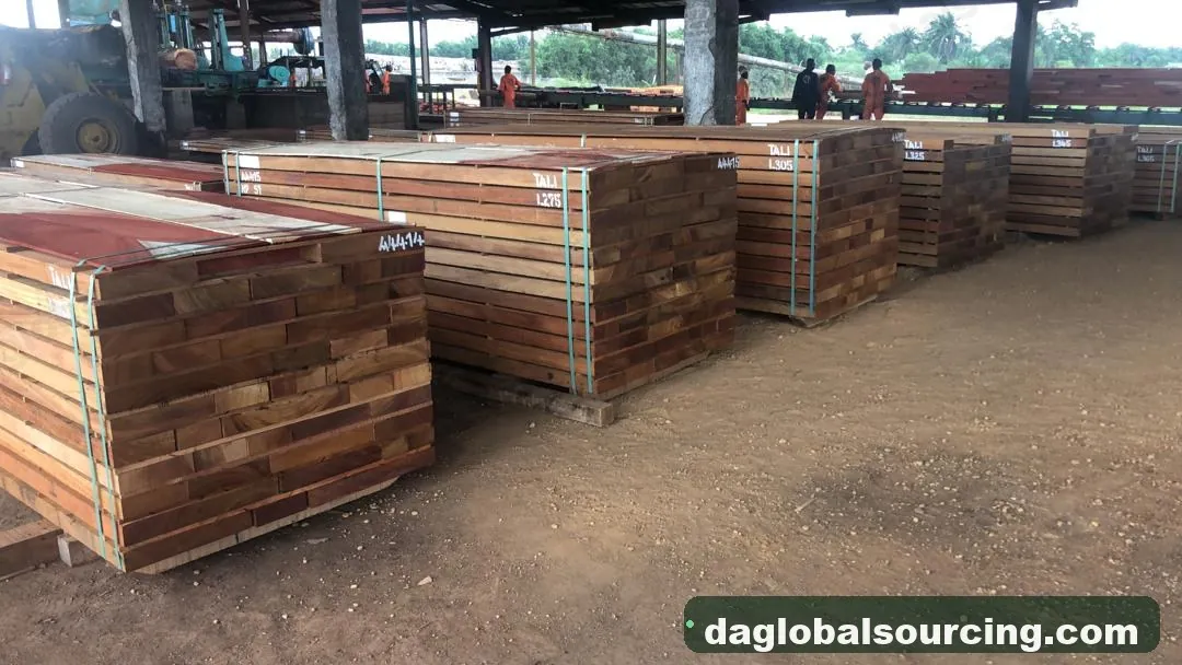 Tali (Ironwood) sawn timber from Central African Republic — goods a Vietnam buyer wants