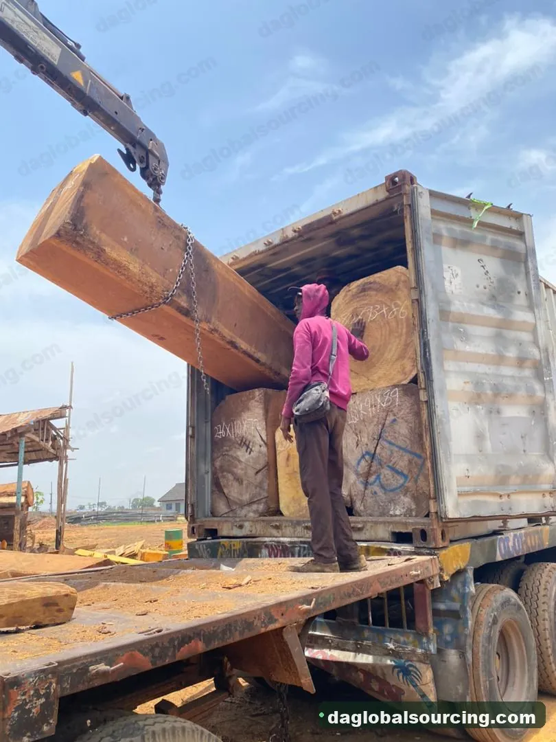 Iroko squared from Cameroon — goods a Vietnam buyer wants