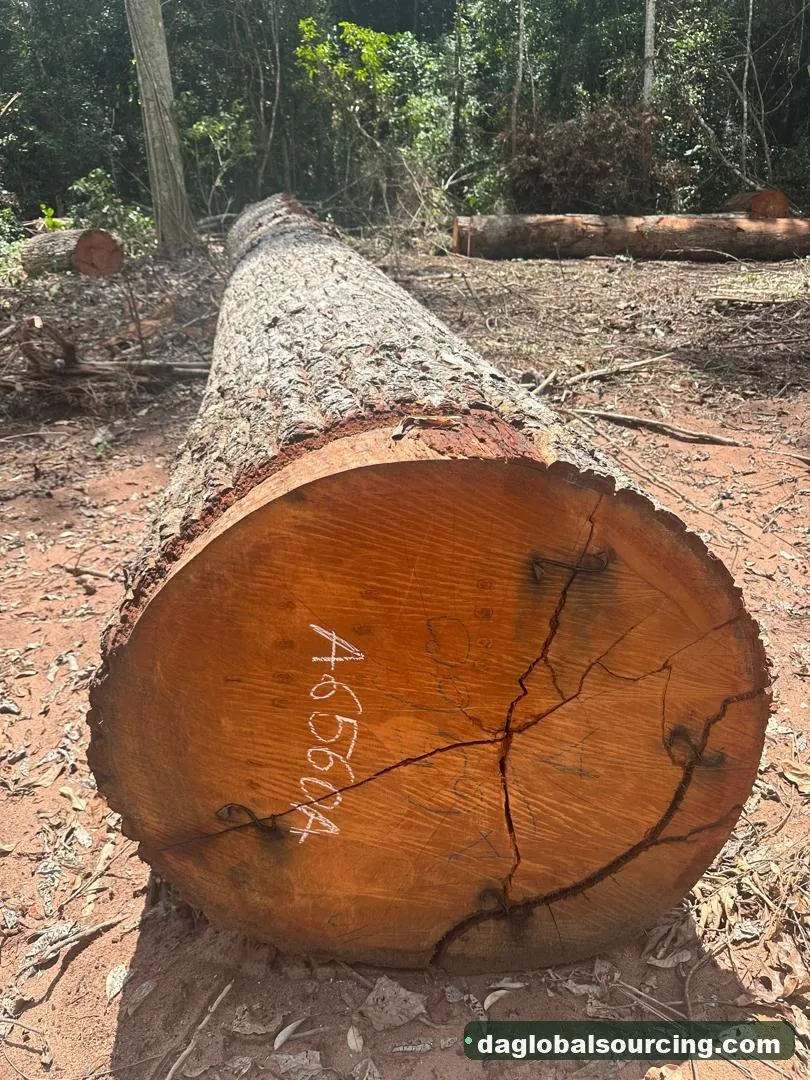 Mukulungu logs from Cameroon — goods a Vietnam buyer wants