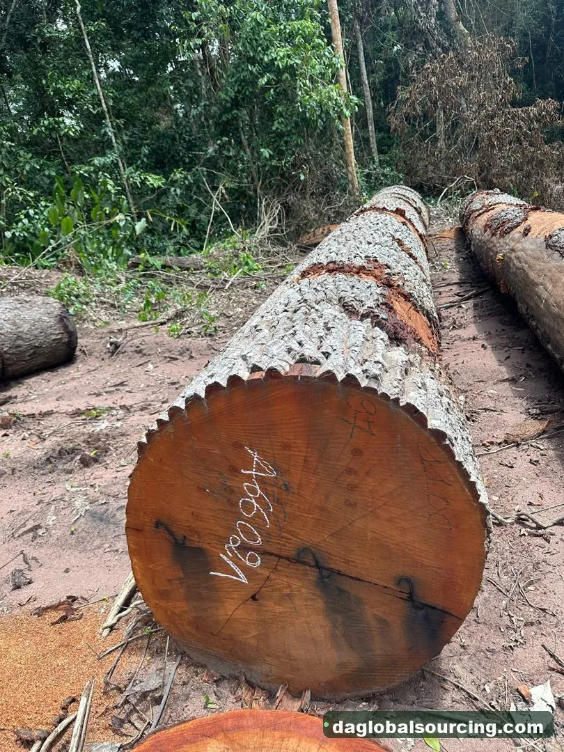 Mukulungu logs from Congo — goods a Vietnam buyer wants