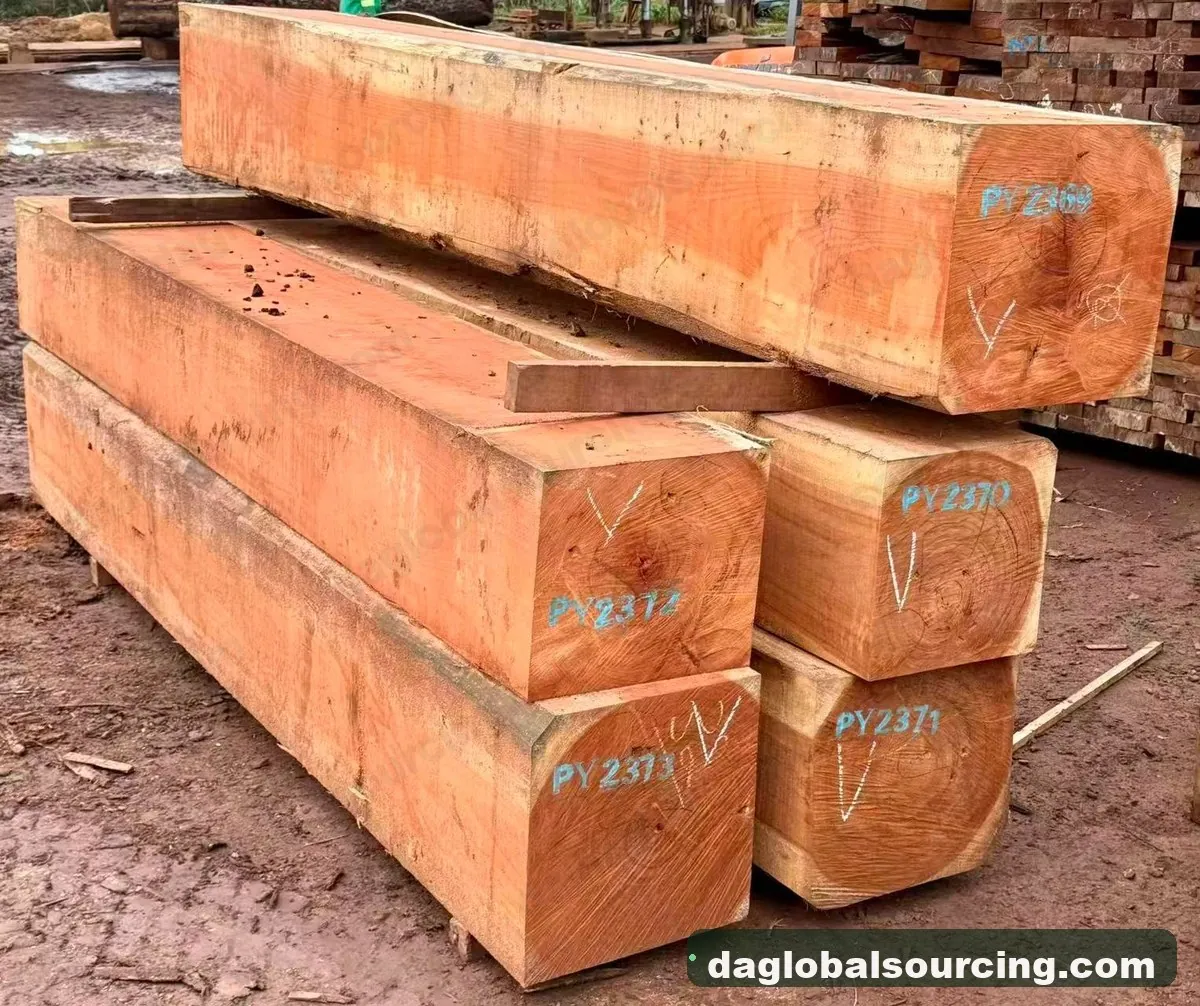 Pachyloba squared from Cameroon — goods a Vietnam buyer wants