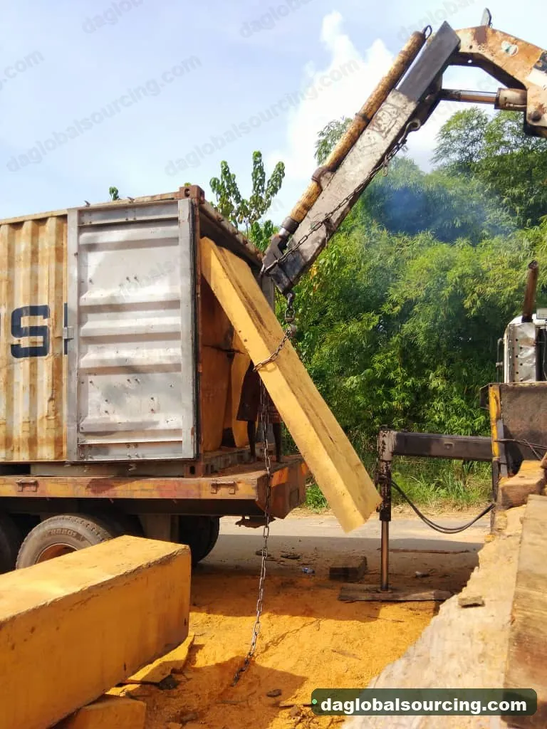 Bilinga squared from Congo — goods a Vietnam buyer wants