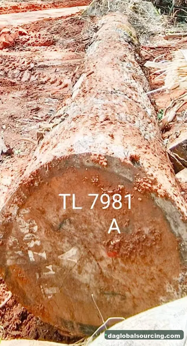 Essia logs from Cameroon — goods a Vietnam buyer wants