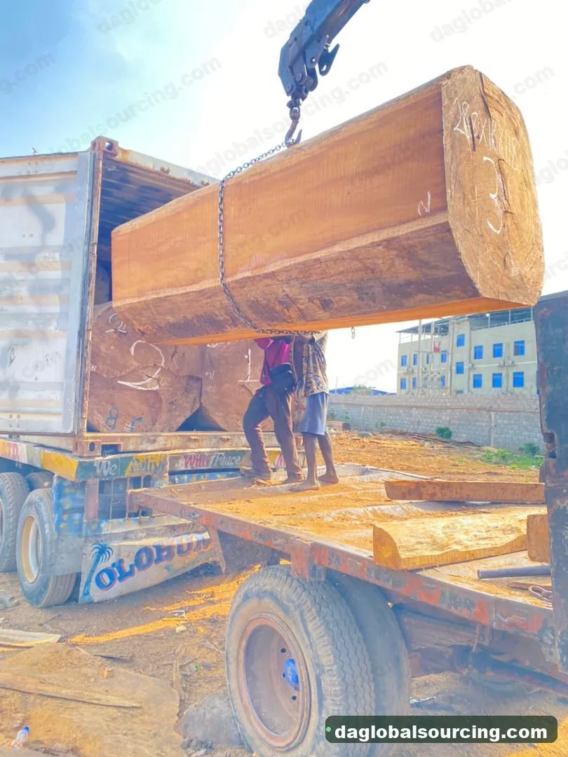 Iroko squared from Cameroon — goods a Vietnam buyer wants