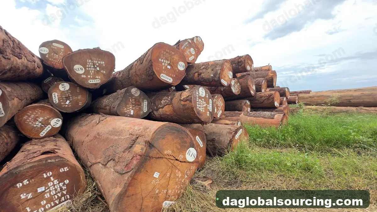 Okan logs from Central African Republic — goods a Vietnam buyer wants