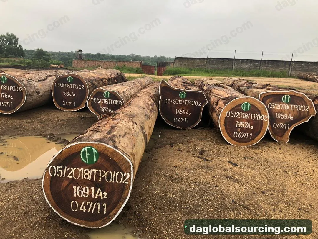 Padouk squared from Cameroon — goods a Vietnam buyer wants