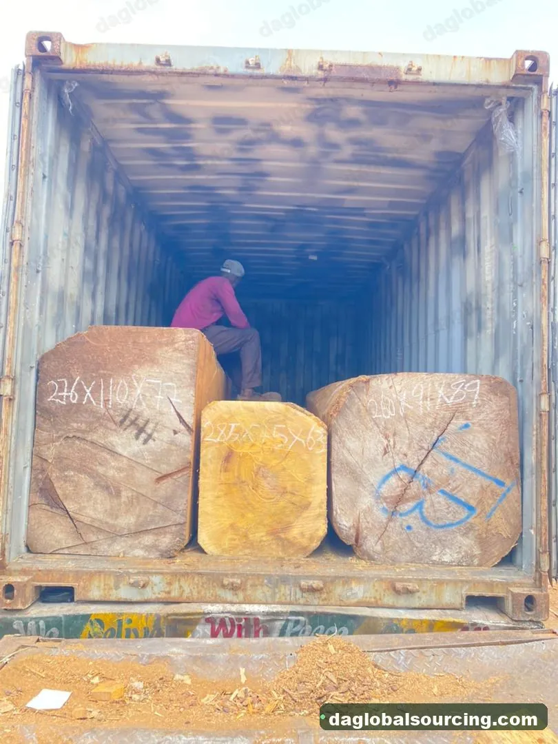 Iroko logs from Nigeria — goods a Vietnam buyer wants