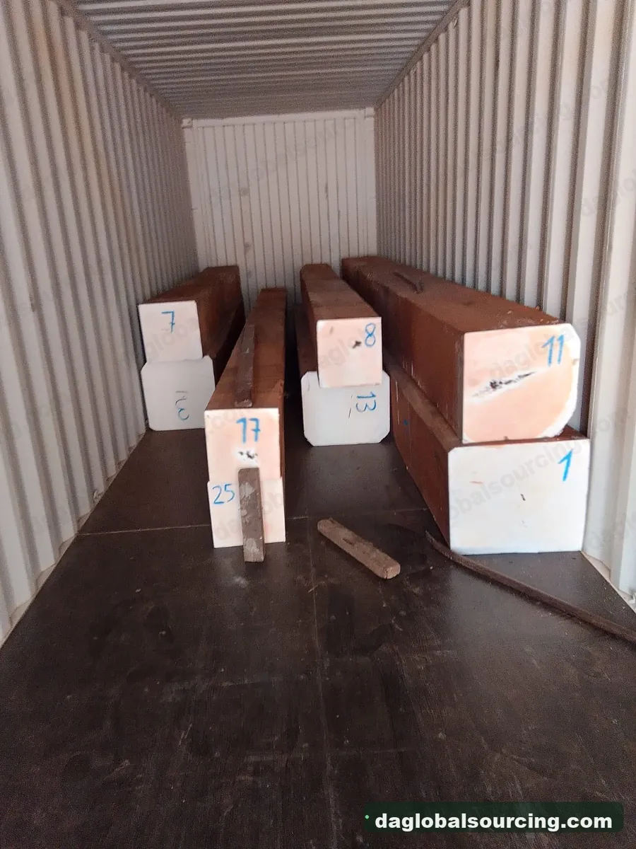 Jatoba squared from Bolivia — goods a Vietnam buyer wants